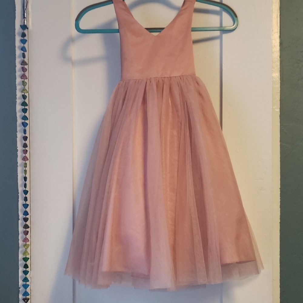 Azazie Peanut Pink Kids Formal Dress